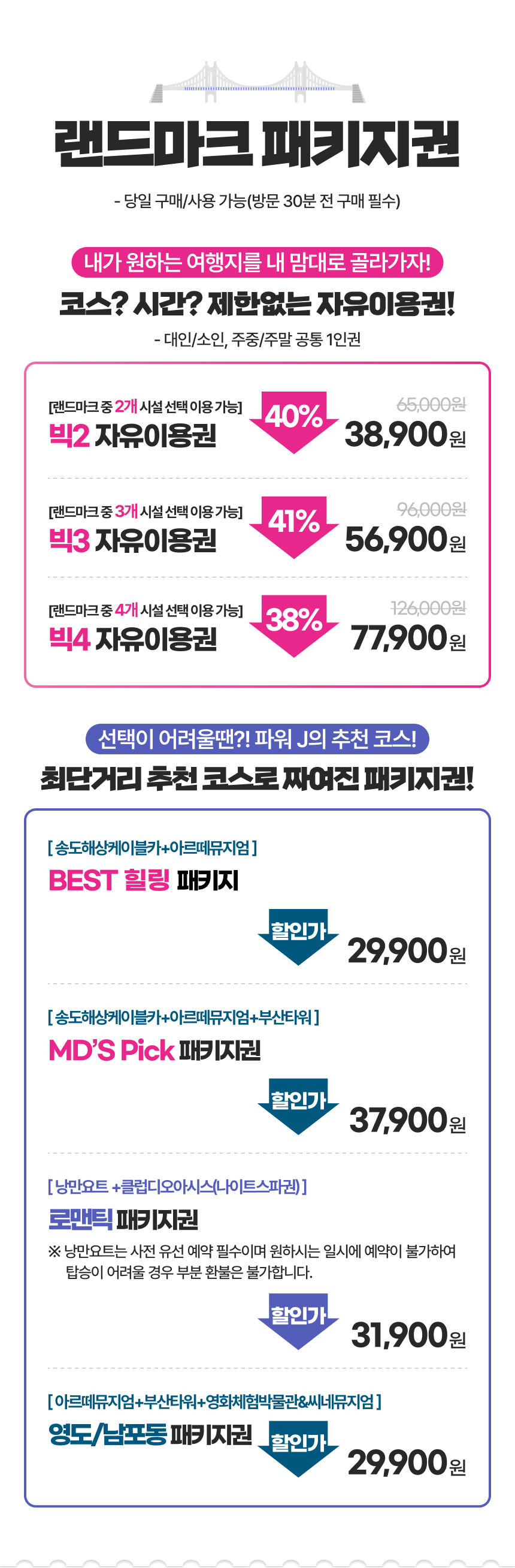 [부산] 랜드마크 패키지 이용권