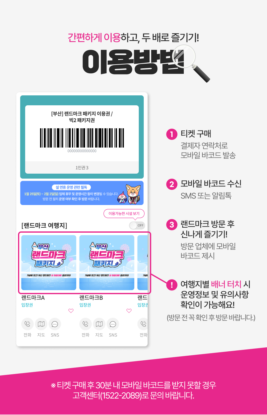 [부산] 랜드마크 패키지 이용권