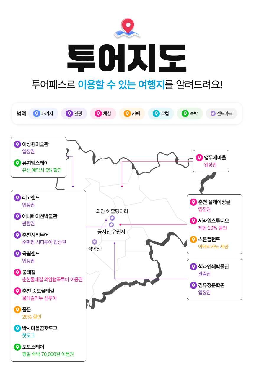 [춘천투어패스] 춘천투어패스 통합권