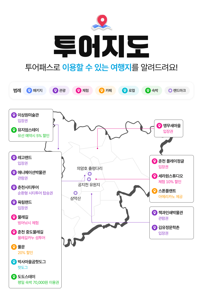 [춘천투어패스] 춘천투어패스 통합권