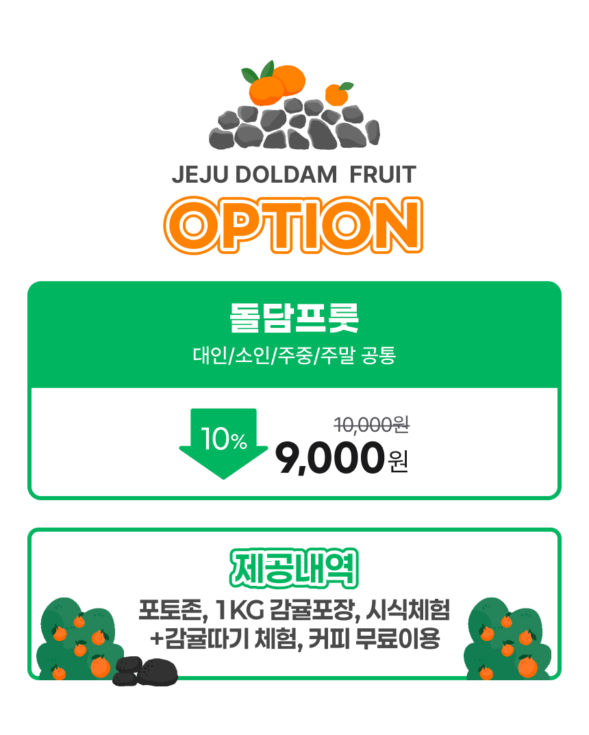 [제주] 돌담프룻 이용권