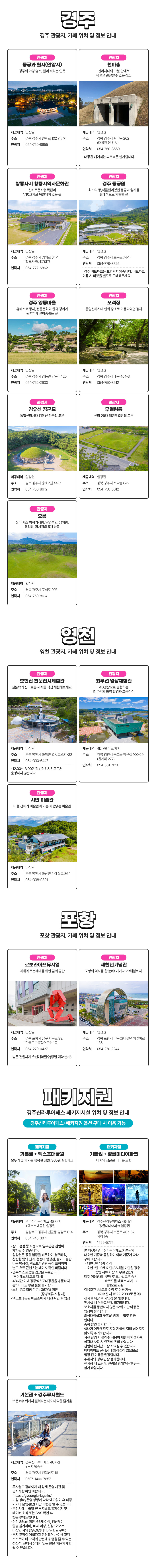 [경북투어패스] 경주신라투어패스