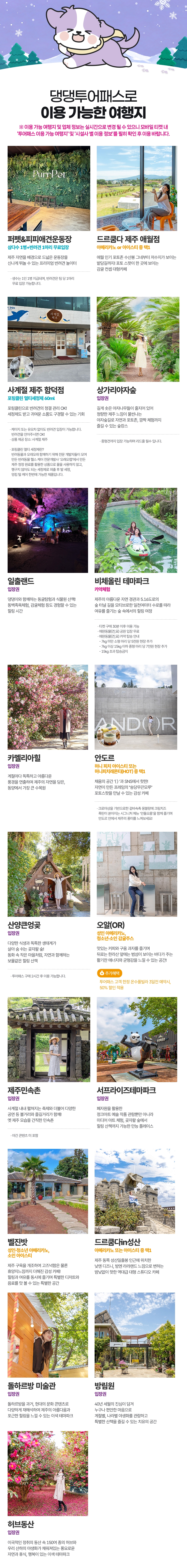 [제주] 댕댕투어패스